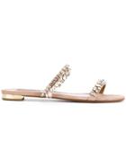Aquazzura Eden Flat Sandals - Nude & Neutrals