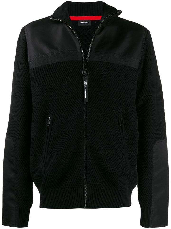 Diesel K-many High-neck Jacket - Black