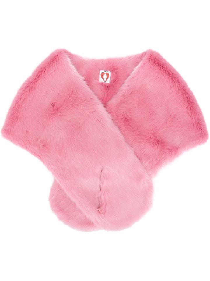 Shrimps Fur Stole - Pink & Purple