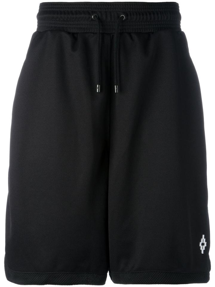 Marcelo Burlon County Of Milan Rafael Shorts, Men's, Size: Large, Black, Polyester/polyamide/viscose