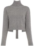 Rejina Pyo Amanda Tie Back Cashmere Blend Sweater - Grey