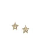 Marc Jacobs Tiny Star Pavé Stud Earrings, Women's, Metallic