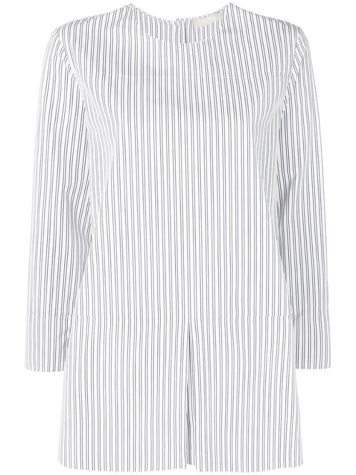 's Max Mara Striped Tunic Shirt - White