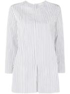 's Max Mara Striped Tunic Shirt - White