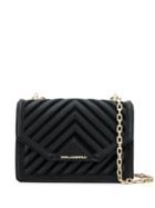Karl Lagerfeld Karl Lagerfeld 29kw3025 Black/gold Leather/fur/exotic