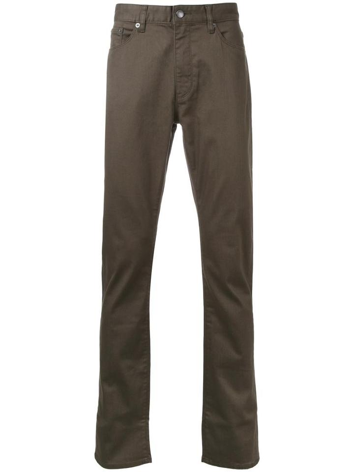 Kent & Curwen Slight Stretch Straight Jeans, Men's, Size: 48, Green, Cotton/spandex/elastane