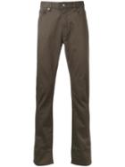 Kent & Curwen Slight Stretch Straight Jeans, Men's, Size: 48, Green, Cotton/spandex/elastane