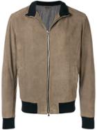 Barba Contrast Hem And Cuffs Jacket - Nude & Neutrals
