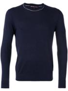 Michael Kors Crew Neck Sweater, Men's, Size: Xl, Blue, Silk/cotton