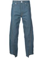 Lanvin Asymmetric Loose Jeans - Blue