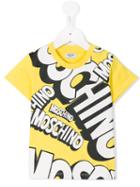 Moschino Kids - Logo Print T-shirt - Kids - Cotton - 2 Yrs, Yellow/orange