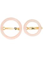 Cult Gaia Ria Barrette Set - Pink