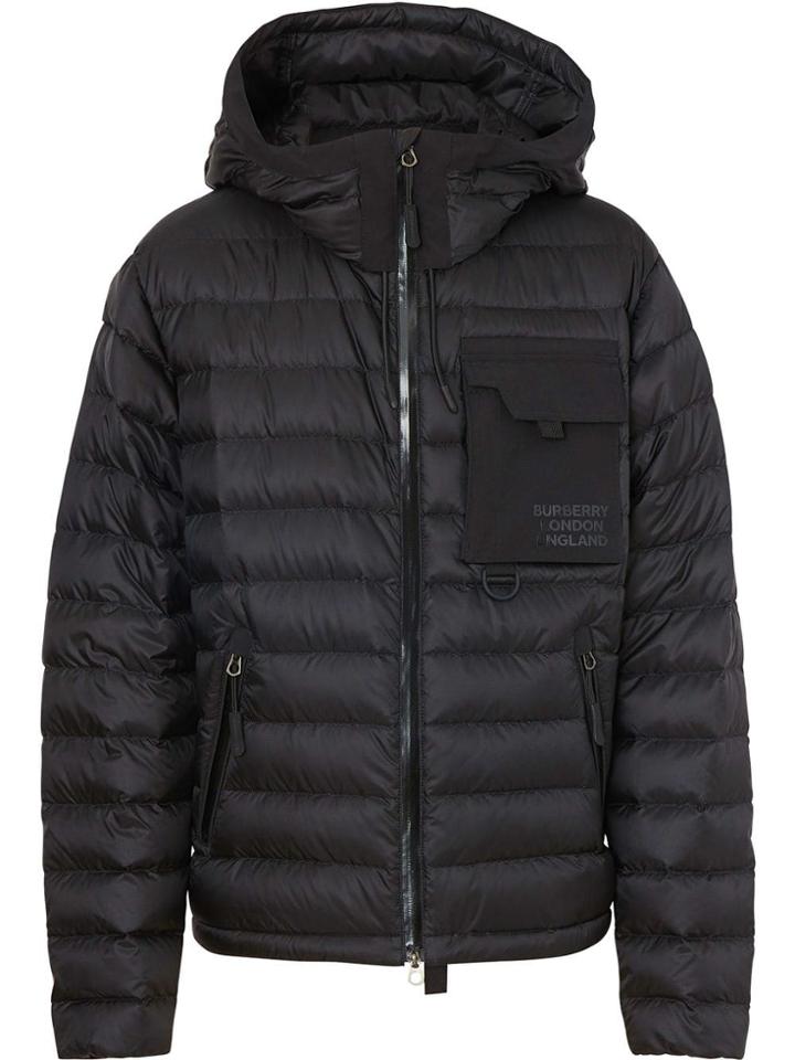 Burberry Down-filled Hooded Puffer Jacket - Black