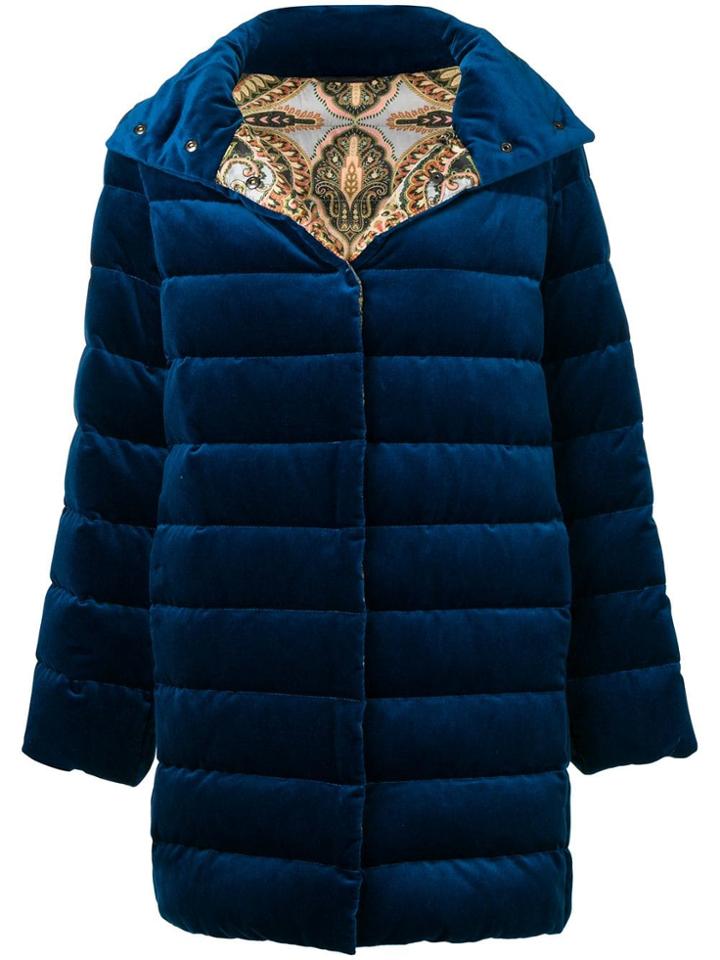 Etro Padded Down Jacket - Blue
