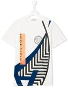 Young Versace Graphic Print T-shirt - White