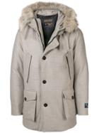 Woolrich Fur Hooded Coat - Nude & Neutrals