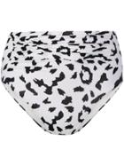 Self-portrait Print Swimsuit Bottoms - White
