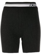 Gcds Logo Band Knitted Shorts - Black