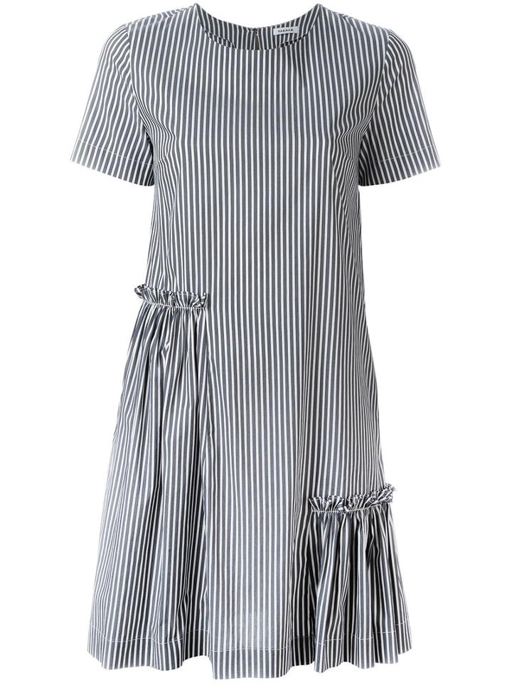 P.a.r.o.s.h. Striped Dress, Women's, Size: Xs, Grey, Cotton/polyamide/spandex/elastane