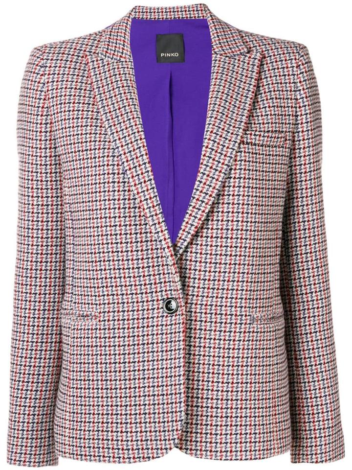Pinko Tweed Style Blazer - Nude & Neutrals