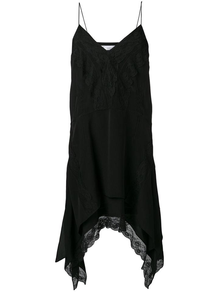 Iro Lace Trim Midi Dress - Black