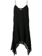 Iro Lace Trim Midi Dress - Black