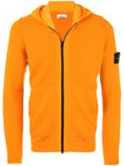 Stone Island Zipped Hooded Sweatshirt - Yellow & Orange
