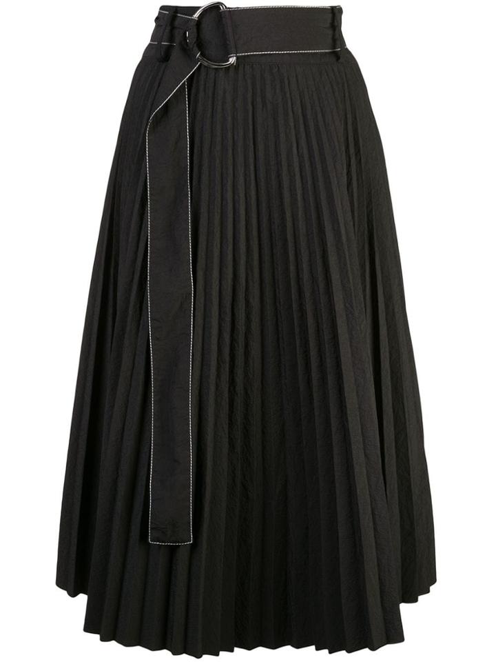 Proenza Schouler Pswl Parachute Pleated Skirt - Black