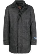 Woolrich Padded Lining Checked Coat - Grey