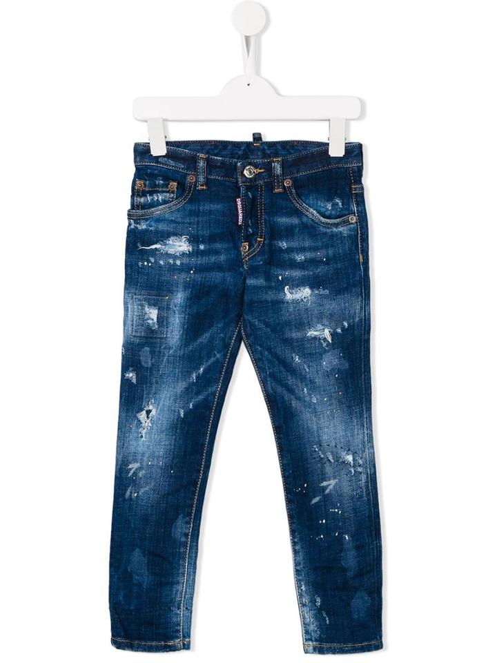 Dsquared2 Kids 'skater' Jeans, Boy's, Size: 12 Yrs, Blue