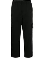 Kenzo Elastic Waist Straight Trousers - Black