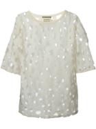 Fausto Puglisi Perforated Blouse