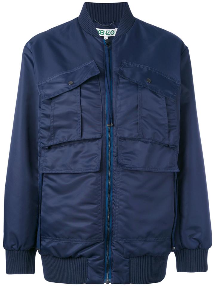 Kenzo Utility Bomber Jacket - Blue