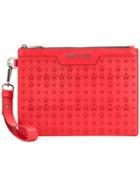 Jimmy Choo - Derek Clutch - Women - Calf Leather/brass - One Size, Red, Calf Leather/brass