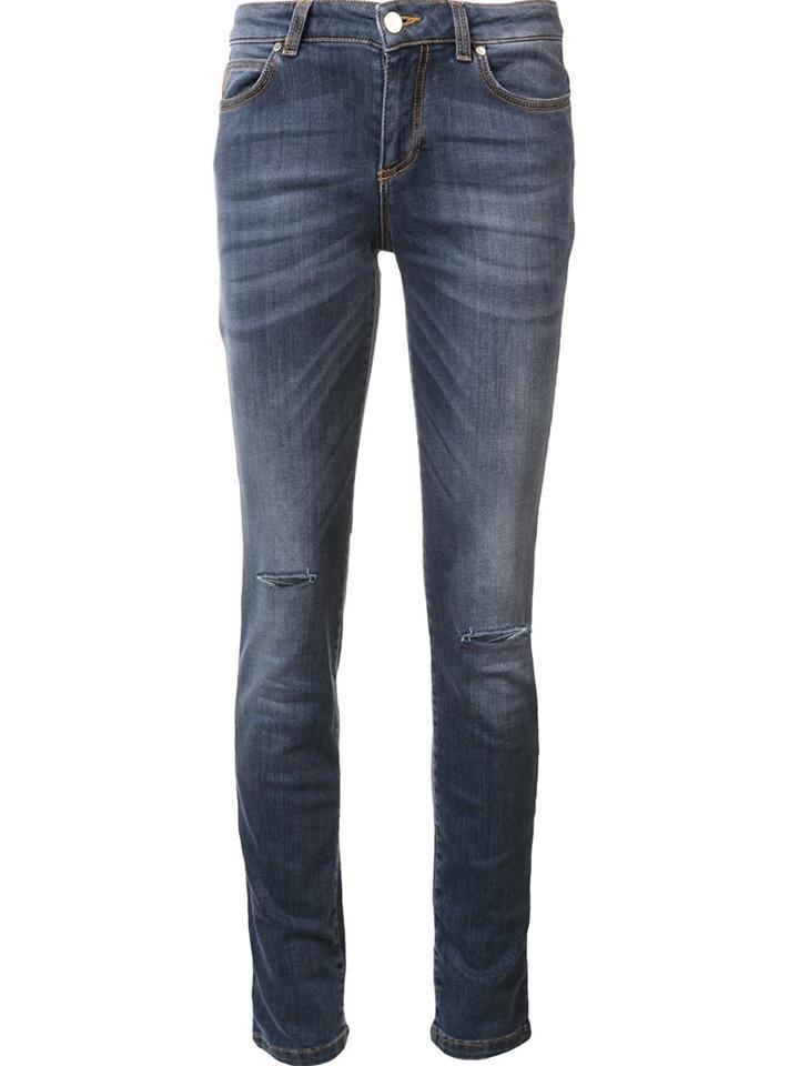 Versace Collection Skinny Jeans, Women's, Size: 27, Grey, Cotton/polyester/spandex/elastane