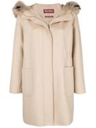 Max Mara Studio Hooded Coat - Neutrals