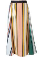 Paul Smith Striped Midi Skirt - Multicolour