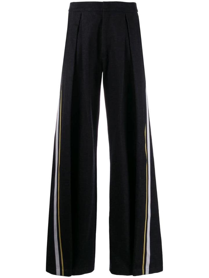 A.f.vandevorst Wide-leg Flared Trousers - Blue