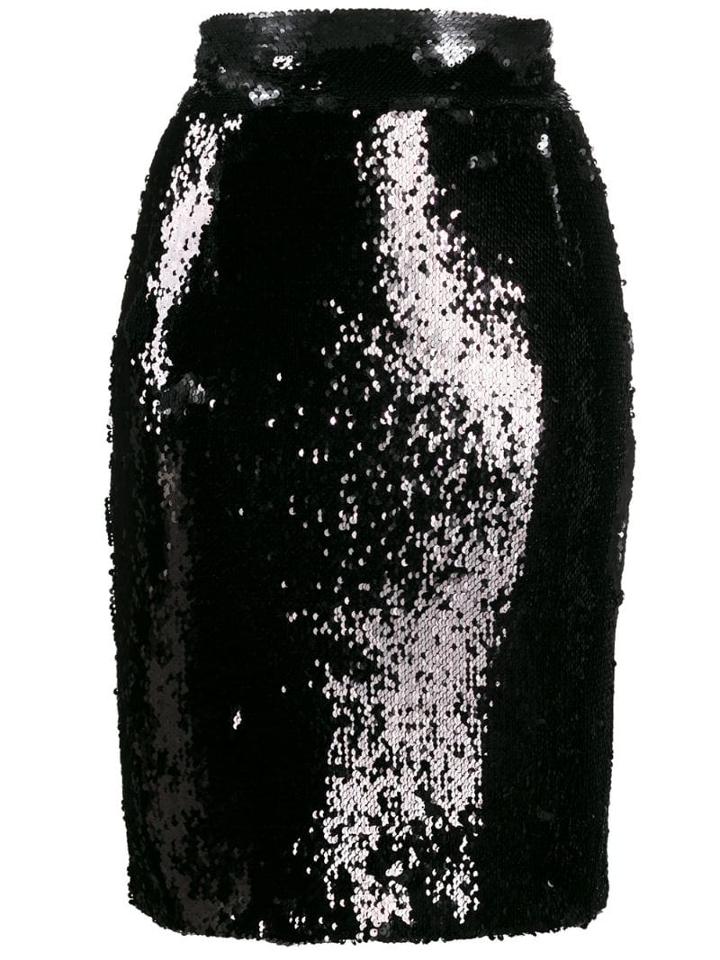 Dondup Short Sequined Skirt - Black