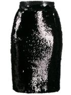 Dondup Short Sequined Skirt - Black