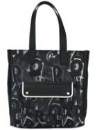 Salvatore Ferragamo Logo Print Tote, Men's, Grey