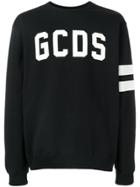 Gcds Logo Print Sweatshirt - Black