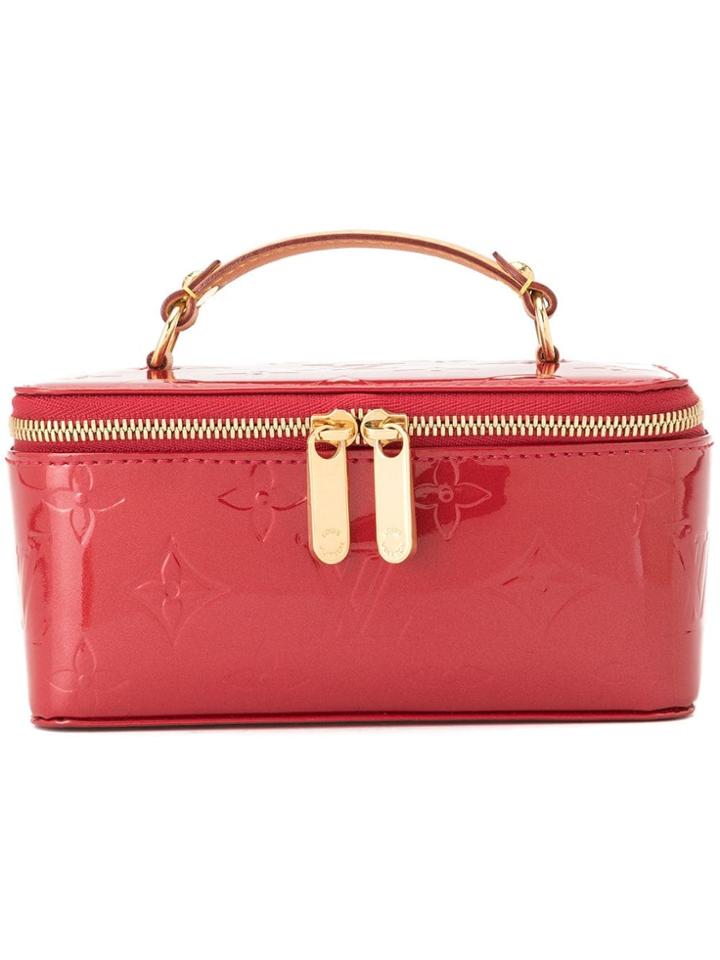 Louis Vuitton Vintage Vernis Jewel Case Hand Bag - Red