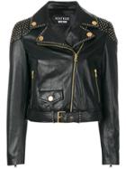 Boutique Moschino Studded Biker Jacket - Black