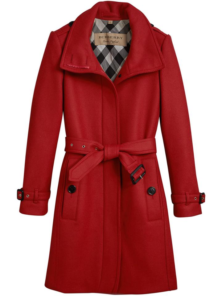 Burberry Technical Trench Coat - Red
