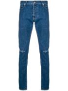 Balmain Skinny-fit Ripped Jeans - Blue