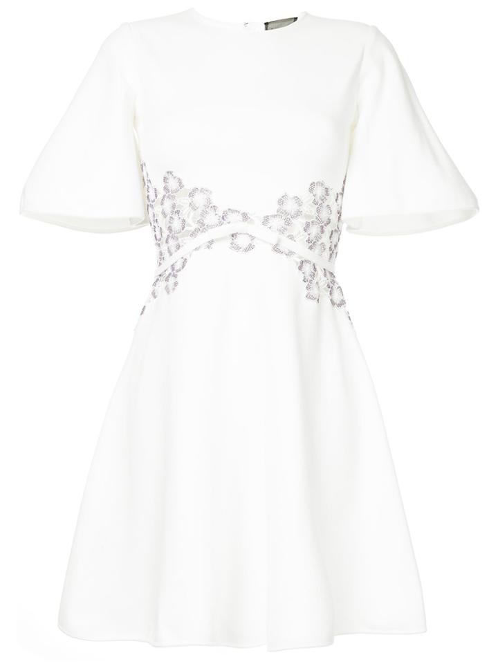 Giambattista Valli Lace Embroidered Shift Dress - White