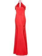 Zac Zac Posen Salma Sleeveless Gown, Women's, Size: 10, Red, Polyester/acetate/polyester/polyurethane