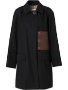 Burberry Patch Detail Coat - Black