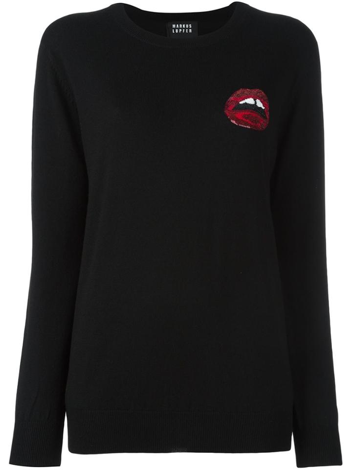 Markus Lupfer 'mini Lara Lip' Jumper - Black